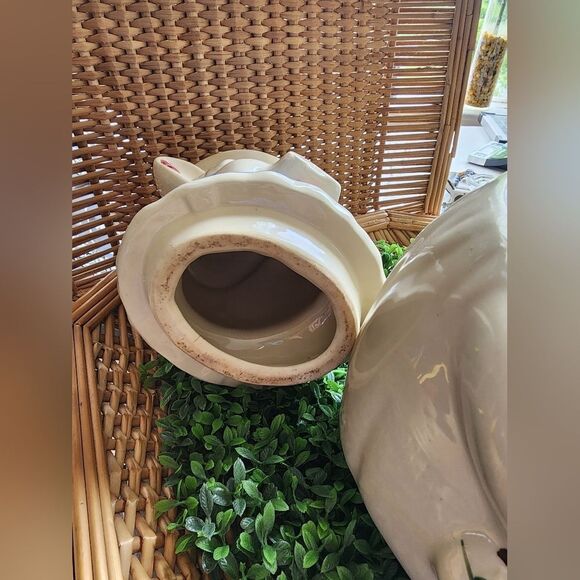 Vintage Shawnee Pottery WINNIE The Pig Cookie Jar, Blue Collar Made In USA - Picture 11 of 12